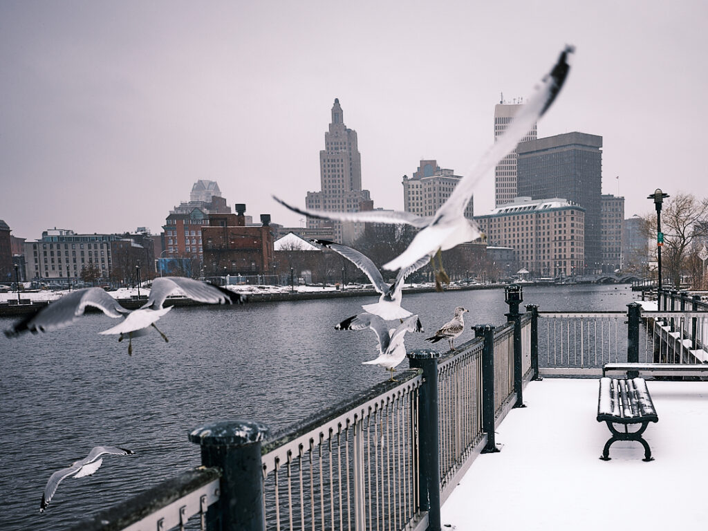 Michael St. Jean Photography - Providence Rhode Island River in the Winter