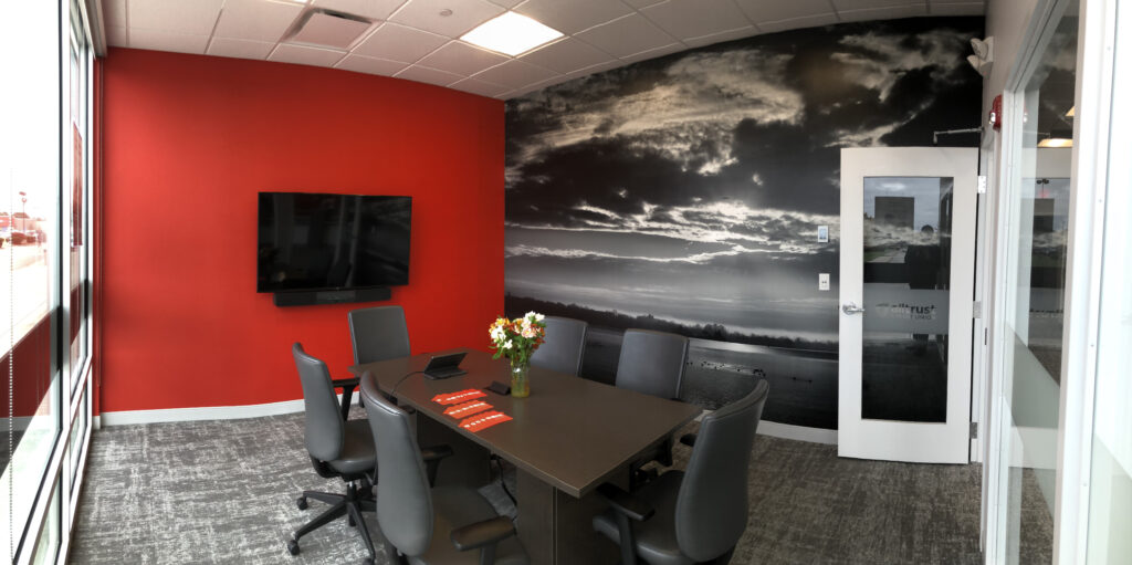 Image sale 9 x 13 foot mural for bank conference room